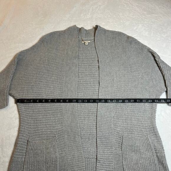 Sonoma Open Front Knit Long Line Cardigan Size L Cozy Minimalist Casual Classic - Picture 6 of 8